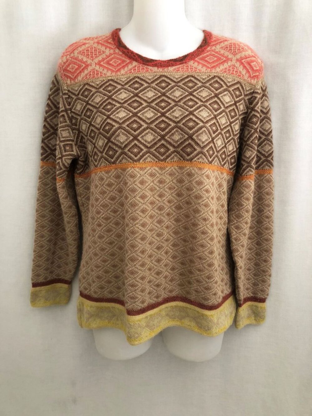 SOL Baby Alpaca Sweater Peruvian Women's Size Medium